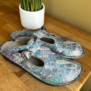 Alegria Womens Paisley Leather Clogs Size 42 (11.5-12)